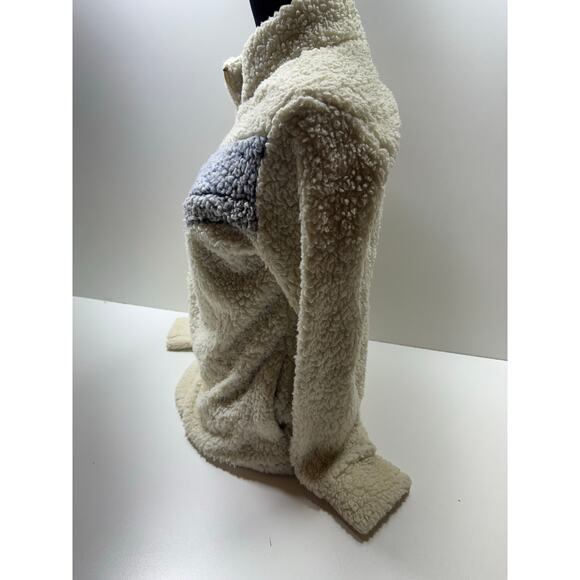 Weatherproof Vintage Cream Sherpa Fleece 1/2 Zip Pullover Women’s Sz M Cozy - Picture 4 of 15
